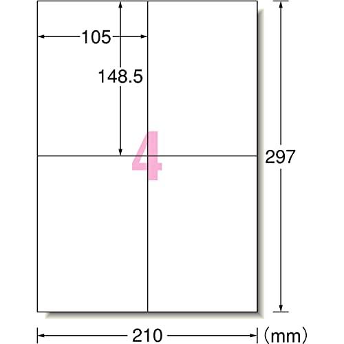 エーワン ラベルシール キレイにはがせる A4 4面 10シート 31264 |  | 01