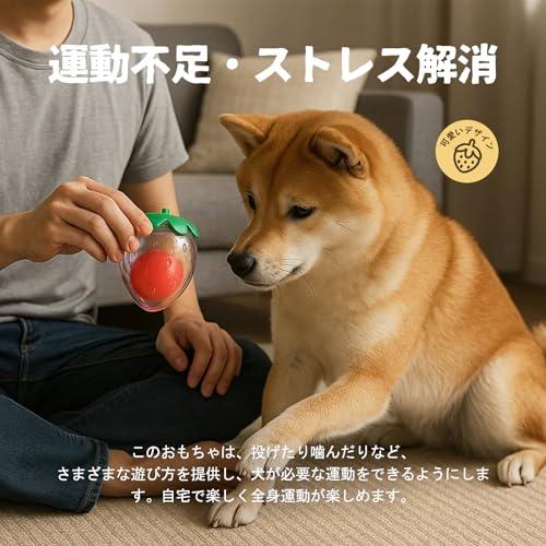 GHOSTCAT 犬 おもちゃ 音が出るおもちゃ イチゴ ?むおもちゃ 頑丈 小型〜大型犬まで ?んでも壊れにくい 犬用おもちゃ 洗える 耐久性 |  | 05