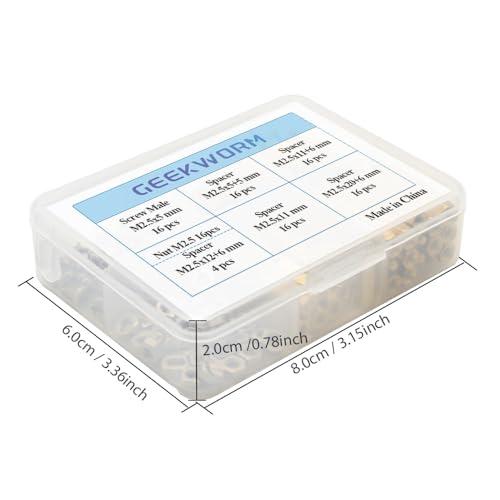 Geekworm Raspberry pi インストールツール M2.5シリーズ 六角真鍮スペーサー + スタンドオフ + ナット + ネジを含 |  | 04