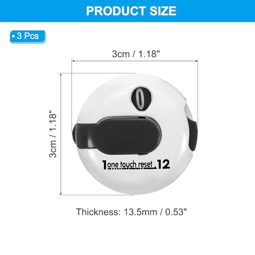 PATIKIL ゴルフスコアカウンター 3個セット ミニゴルフショットストロークアタッチメントカウンター クリッカークリップ ゴルファーグローブ |  | 01