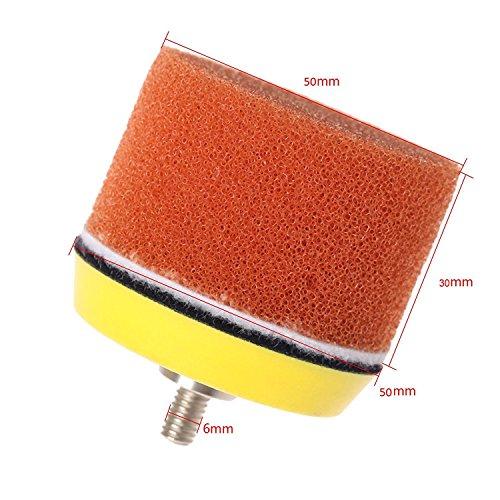 Dophee 16個入りセット カー研磨用 スポンジパッド バフ研磨 ポリッシャー用 マジックスポンジ 吸盤付き 多色 2インチ/50mm |  | 06