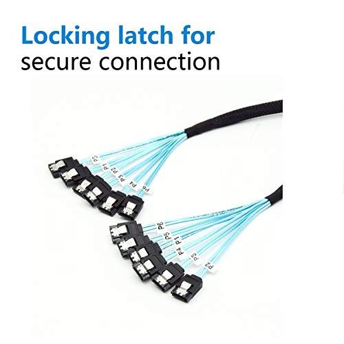 CableDeconn高速6個/セットSata 3 SATAケーブルSASケーブル6Gbpsサーバー1M用 |  | 02