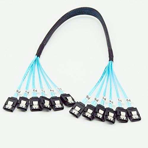 CableDeconn高速6個/セットSata 3 SATAケーブルSASケーブル6Gbpsサーバー1M用 |  | 06