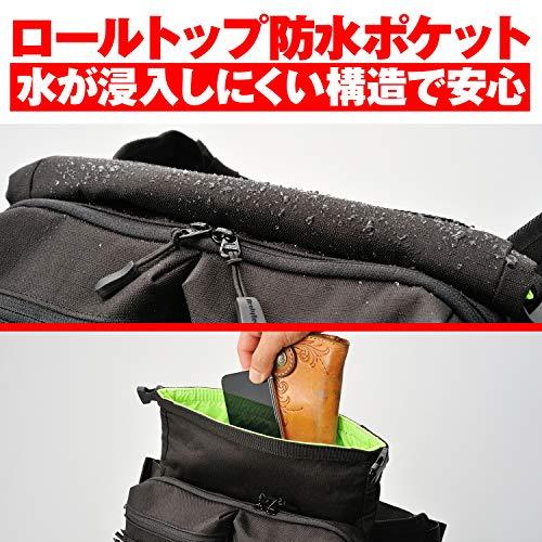 ヘンリービギンズHenly Begins デイトナ バイク用 ボディバッグ 防水 4L ロールトップ式防水気室 500mlペットボトル収納可能 |  | 04