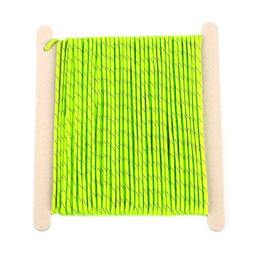 HERCULES パラコード 反射 タープ ロープ テント用ロープ ガイドロープ パラシュートコード 耐荷重250kg 7芯 反射蛍光緑 30m |  | 01