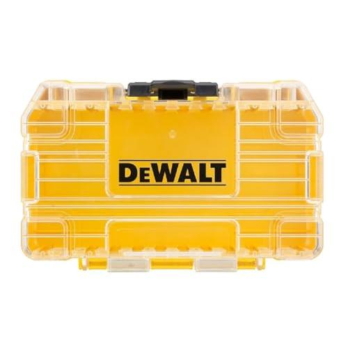 デウォルトDEWALT タフケース 小 オーガナイザー 工具箱 収納ケース ツールボックス 透明蓋 脱着トレー 積み重ね収納 ネジ ビット 小物 | 