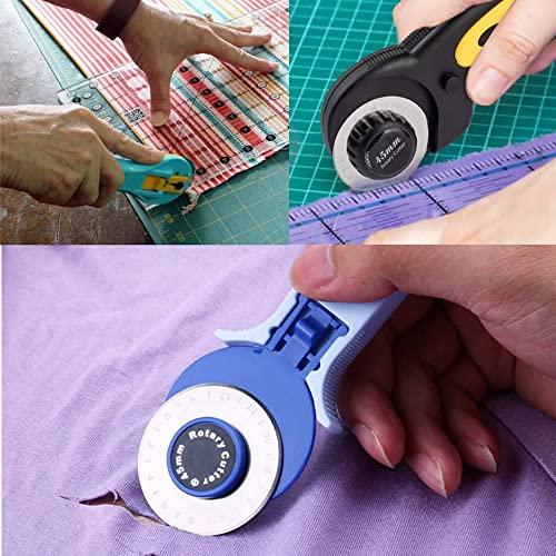 DFsucces ロータリー カッター替刃 直径45mmの円形刃 マルカッター円形ブレード 目盛りつく 円形刃 収納ケース付き 10枚セット |  | 06