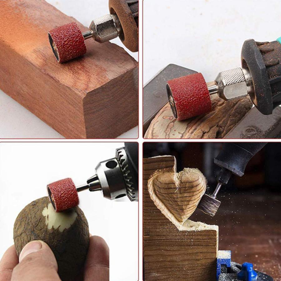 elfishjp サンディングバンド ネイルドリルビット240個入り ロータリー 工具 ドラムマンド 研削、研磨 回転工具用 |  | 04