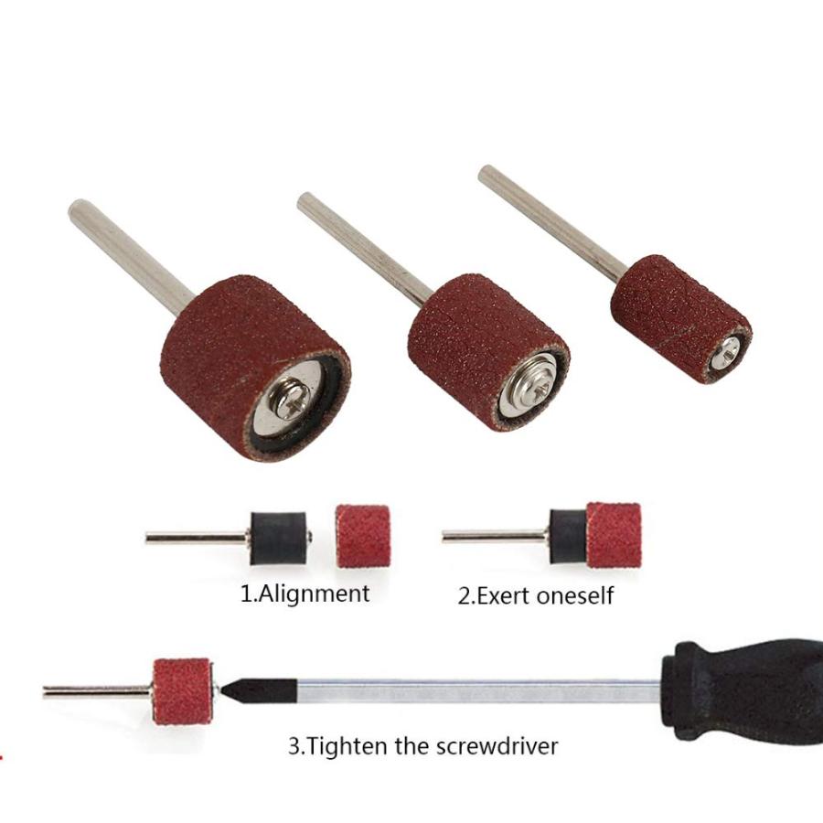 elfishjp サンディングバンド ネイルドリルビット240個入り ロータリー 工具 ドラムマンド 研削、研磨 回転工具用 |  | 08