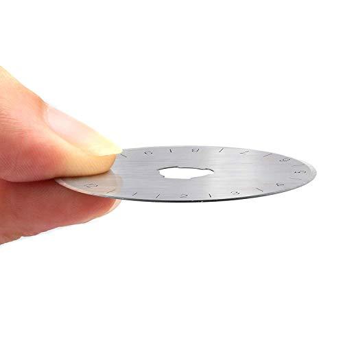 Kimlonton ロータリーカッター替え刃 直径45mmの円形刃目盛りつく10枚入りブレード 切れ味と耐久性優れ ロータリーカッター直径45ｍ |  | 06