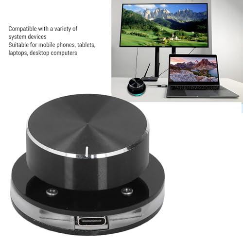 【互換品】 USBボリュームコントロールノブ、PCコンピュータースピーカーボリュームコントロールオーディオ外部ボリュームコントロールノブRGBライト、 |  | 02