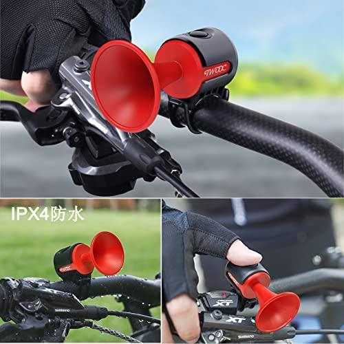 PLATTBK 自転車用ベル 電子ホーン 防水IPX4 サイクルベル 軽量 大音量 120dB ロードバイク警音器 1種類サウンド マウンテンバ |  | 01