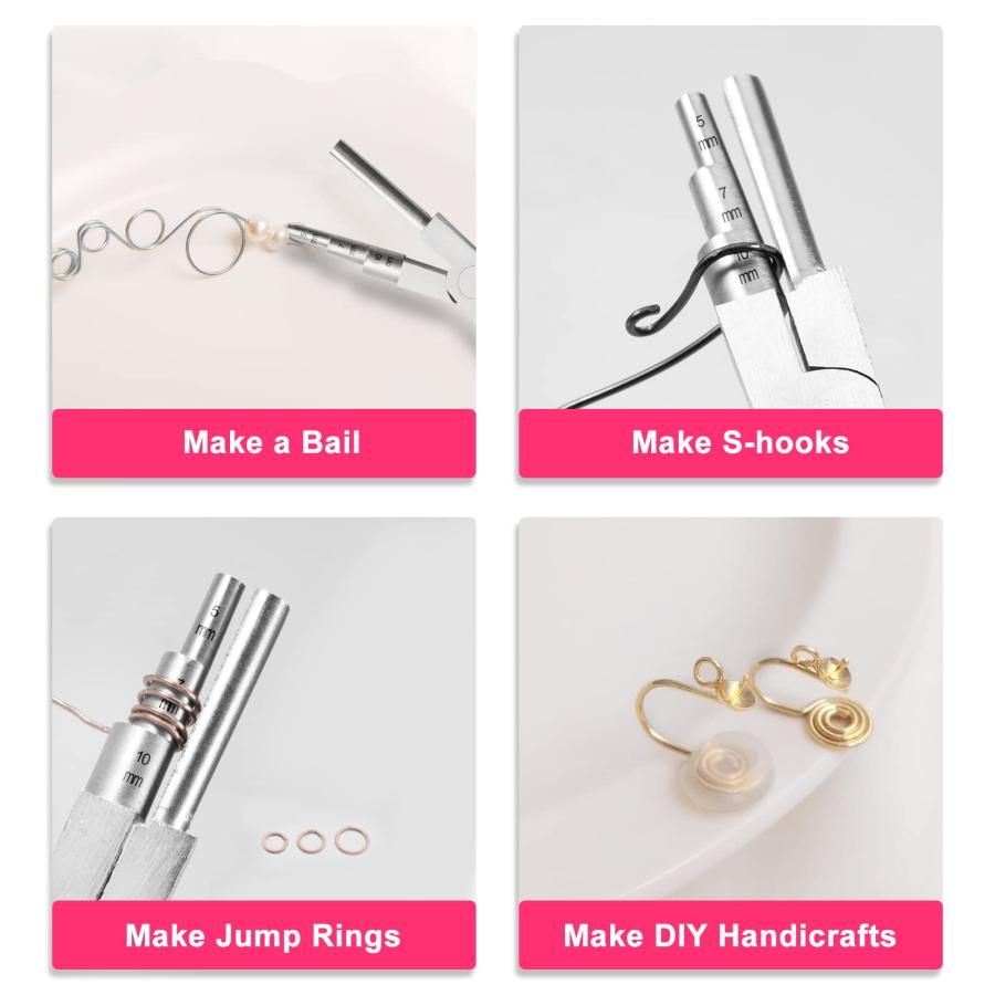 LEONTOOL 3 in 1 ワイヤーループペンチ 丸ペンチ ラウンドノーズプライヤー 5mm 7mm 10mm 丸やっとこ 丸ヤットコ ワイ |  | 02