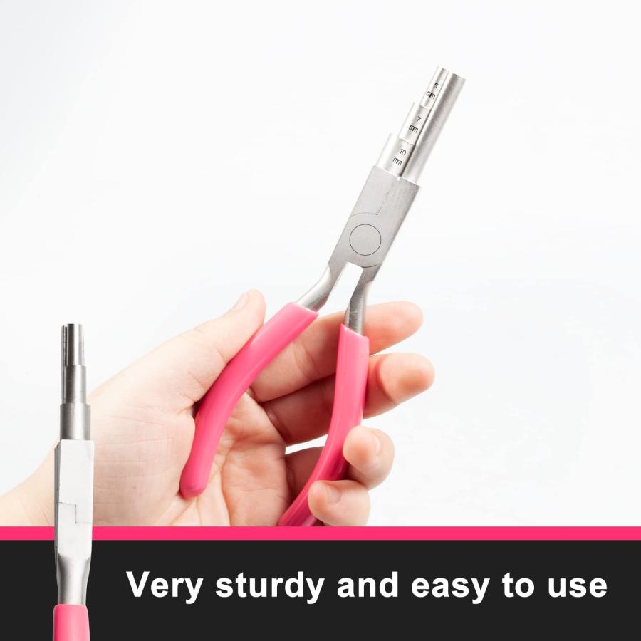 LEONTOOL 3 in 1 ワイヤーループペンチ 丸ペンチ ラウンドノーズプライヤー 5mm 7mm 10mm 丸やっとこ 丸ヤットコ ワイ |  | 04