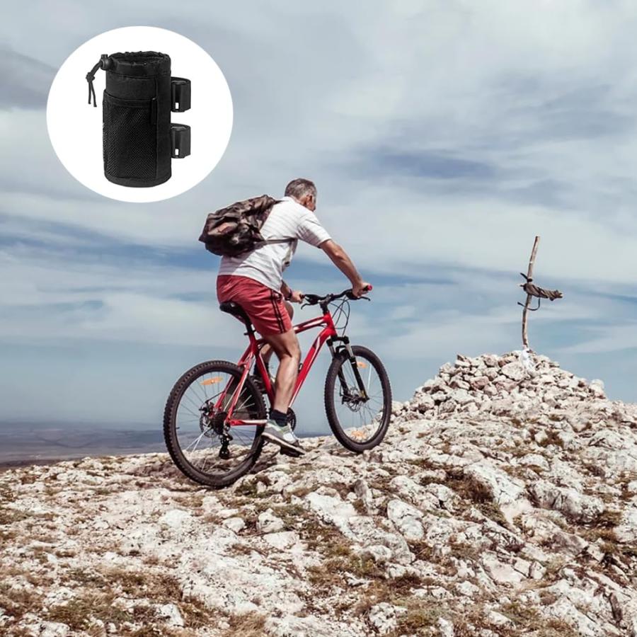 LIKENNY 自転車 ドリンクホルダー バイク ボトルホルダー ボトルケージ ペットボトルホルダー 角度調整可能 脱着可能な 滑り止めベルクロ |  | 04