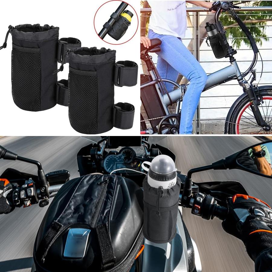 LIKENNY 自転車 ドリンクホルダー バイク ボトルホルダー ボトルケージ ペットボトルホルダー 角度調整可能 脱着可能な 滑り止めベルクロ |  | 05