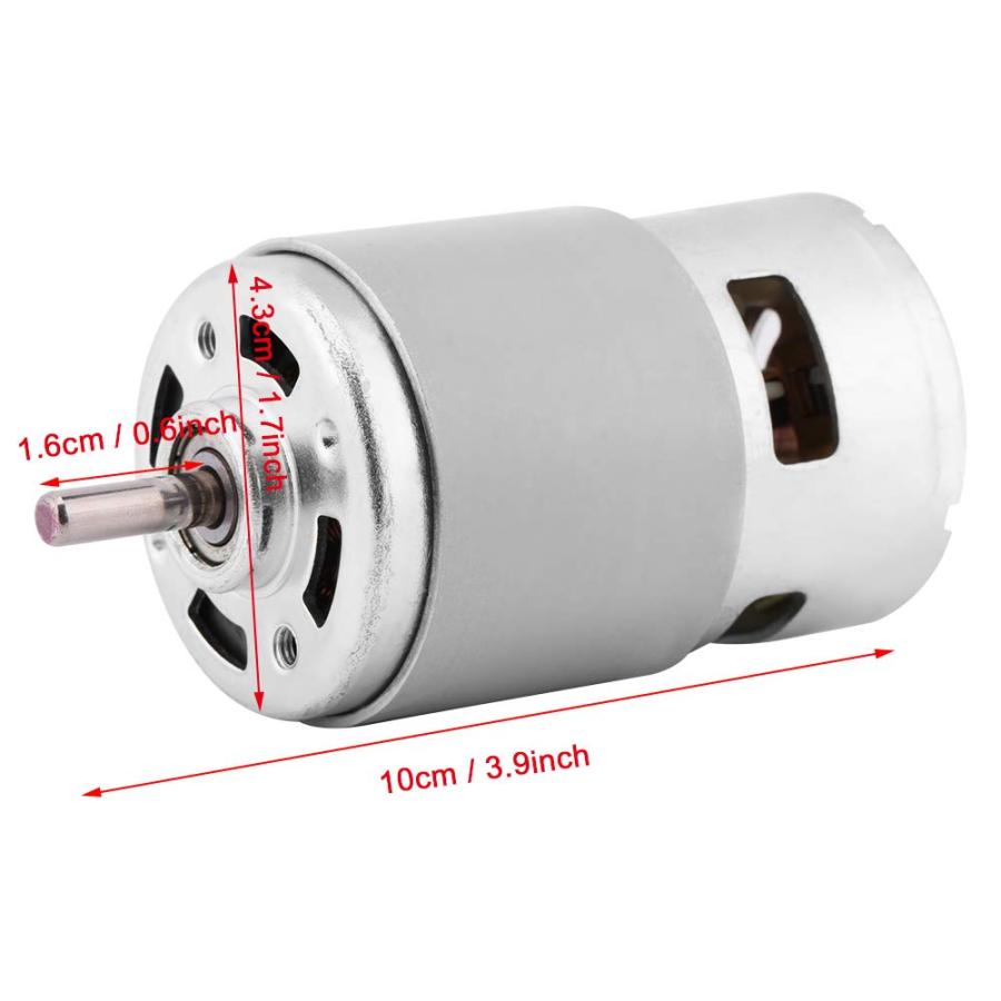 Hilitand DCモーター 12V ブラシ 775型モーター 13000〜15000rpm