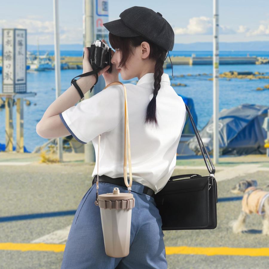 Charming Decorationタンブラーホルダー 水筒 ストラップ ショルダー