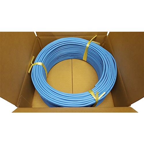 日本製線 高性能ギガビット伝送対応LANケーブル （Cat5e 100m巻水色