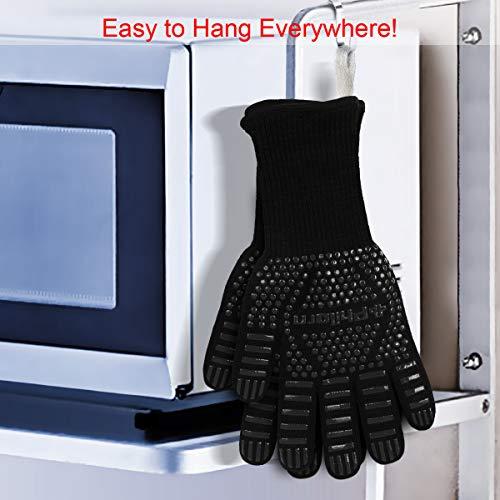 PHILORN 鍋つかみ 耐熱ミトン 5本指 耐熱 グローブ 手袋 バーベキューグローブ クッキンググローブ 最高耐熱温度800℃ 滑り止め 左 |  | 06