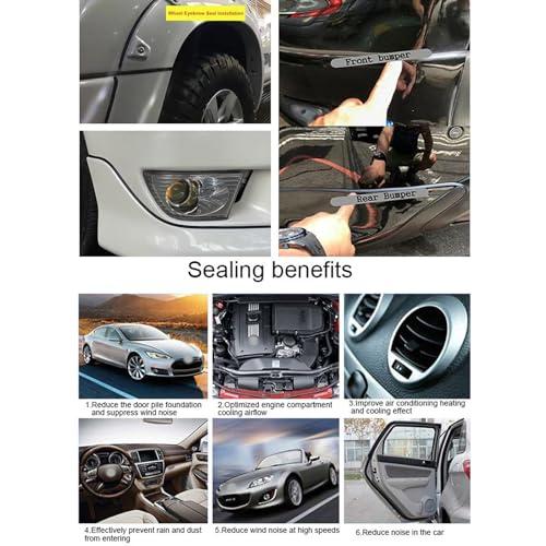 車用モール 5m 5mm*7mm T字型 汎用 隙間埋め エアロモール ヘッドライト ドア 風切り音防止 気密性アップ 防? 装飾用 ゴムシール |  | 05