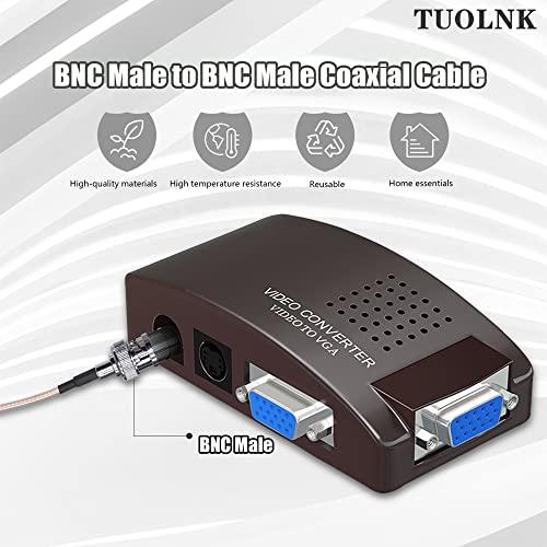 BNC 同軸ケーブル RG316 BNC オス - BNC オス同軸アンテナ延長ケーブル 6 インチ 15 cm CCTV/カメラ/DVR BN |  | 02