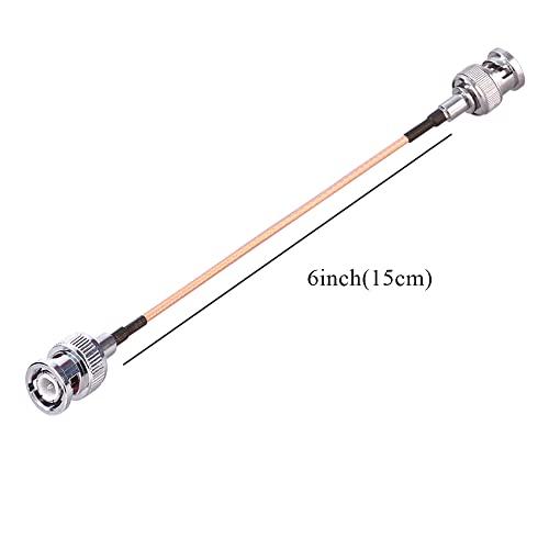 BNC 同軸ケーブル RG316 BNC オス - BNC オス同軸アンテナ延長ケーブル 6 インチ 15 cm CCTV/カメラ/DVR BN |  | 03