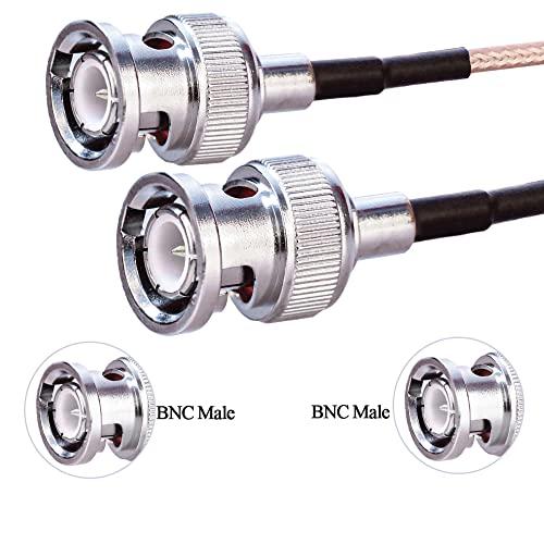 BNC 同軸ケーブル RG316 BNC オス - BNC オス同軸アンテナ延長ケーブル 6 インチ 15 cm CCTV/カメラ/DVR BN |  | 05