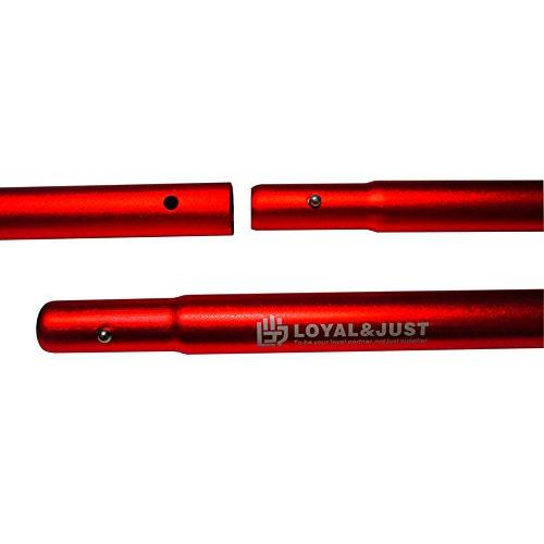 LOYAL & JUST テント タープ ウイングポール 伸縮式 アルミニウム合金 φ28mm 長1850〜2150mm |  | 02