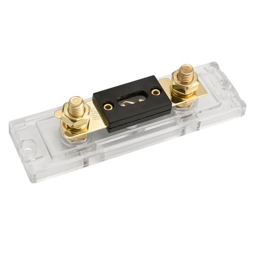 Heschen 車 ヒューズ線 80A ANL-80A 金色1個入りヒューズ付きヒューズホルダー，自動車 バイク オーディオサブウーファー 用品 |  | 04