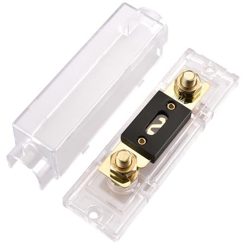 Heschen 車 ヒューズ線 80A ANL-80A 金色1個入りヒューズ付きヒューズホルダー，自動車 バイク オーディオサブウーファー 用品 |  | 07