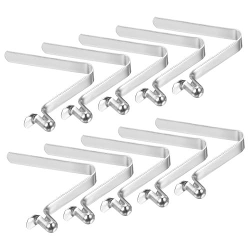 PATIKIL カヤックパドルスナップ テントポールクリップ10個セット スチールV字型シングルピンプッシュボタンスプリングクリップ キャンプオ | 