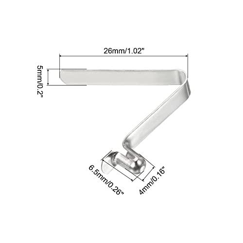 PATIKIL カヤックパドルスナップ テントポールクリップ10個セット スチールV字型シングルピンプッシュボタンスプリングクリップ キャンプオ |  | 01