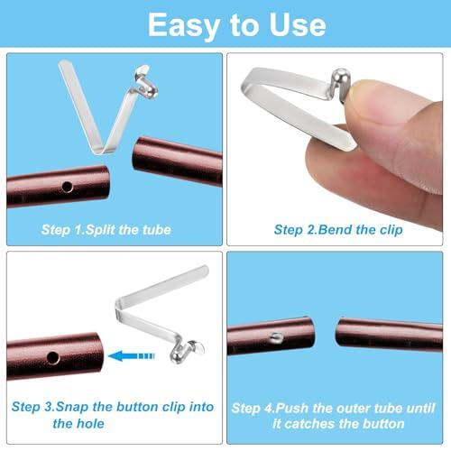 PATIKIL カヤックパドルスナップ テントポールクリップ10個セット スチールV字型シングルピンプッシュボタンスプリングクリップ キャンプオ |  | 03