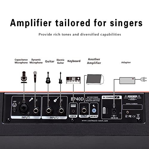 Coolmusic BP40D 充電式アコースティックギターアンプ エレキ