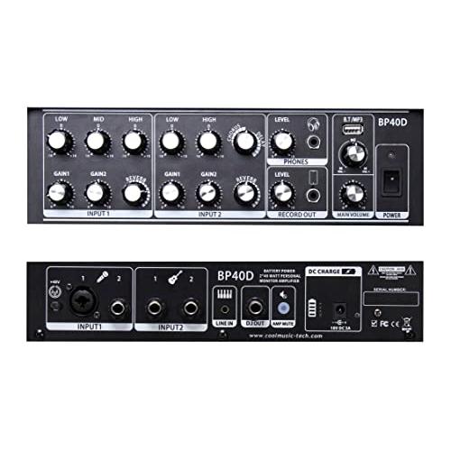 Coolmusic BP40D 充電式アコースティックギターアンプ エレキ Coolmusic BP40D 充電式アコースティックギターアンプ エレキ
