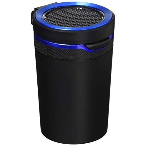 星光産業 車内用品 灰皿 EXEAエクセア ソーラーリングアッシュ ブラック ED-182 ドリンクホルダー型 LED付き | 