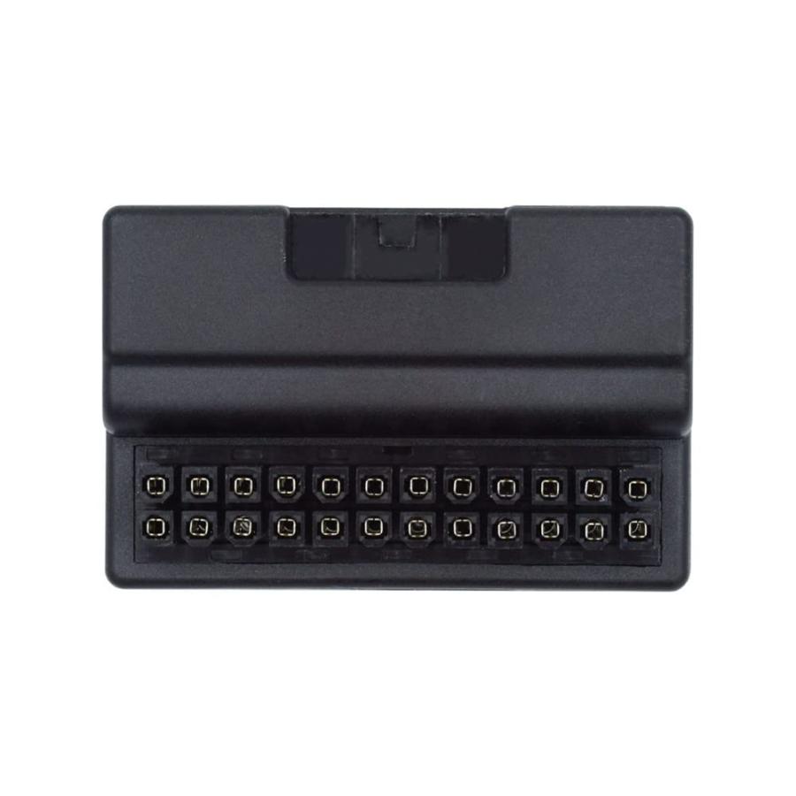 Xiwaiオーバーモールド90度ATX24ピンオスから24ピンメスの電源アダプタメインボードマザーボード（デスクトップ用）PC電源 | 