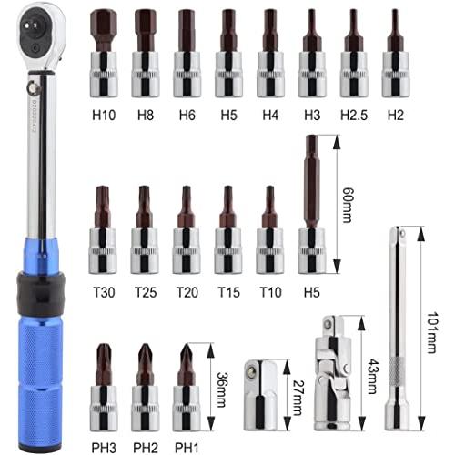 Gunpla トルクレンチセット プレセット型 差込角6.35mm1/4インチ 2〜24N・m 21点組 ソケットレンチセット 六角 トルクス |  | 02