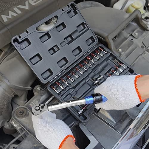 Gunpla トルクレンチセット プレセット型 差込角6.35mm1/4インチ 2〜24N・m 21点組 ソケットレンチセット 六角 トルクス |  | 03