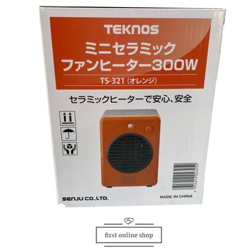 TEKNOS ミニセラミックファンヒーター 300W オレンジ TS-321 |  | 03
