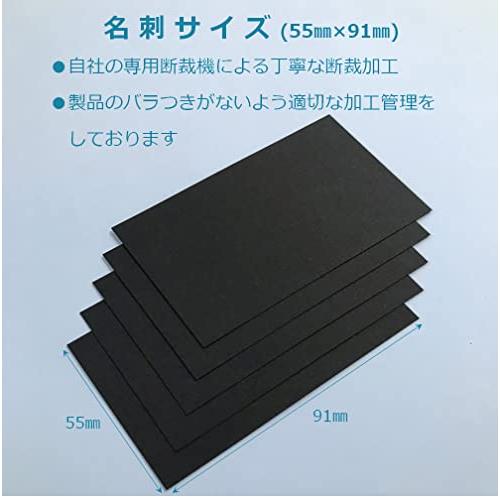 ペーパーエントランス 黒 無地 メッセージ カード 200枚 名刺 タグ 厚紙 台紙 55104 |  | 02