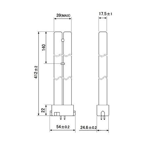 パナソニック ツイン蛍光灯 32W形 ナチュラル色 Hfツイン 2本ブリッジ