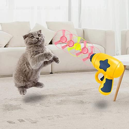 Homyl 猫フェッチおもちゃ 猫プロペラおもちゃ 猫じゃらし 投げるおもちゃ 猫おもちゃ 猫のトラック 運動不足解消 ストレス解消 空飛ぶ円盤 |  | 04