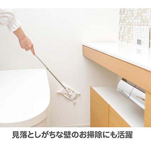 山崎産業Yamazaki Sangyo トイレ フローリングワイパー フロアワイパー 41~61cm 各社トイレシート取り付け可能 床掃除 拭き |  | 04