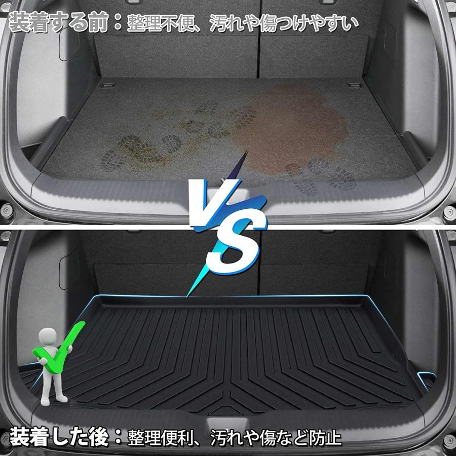 Jiooy ホンダ 新型ヴェゼル rv系 フロアマット+ラゲッジマット 6点