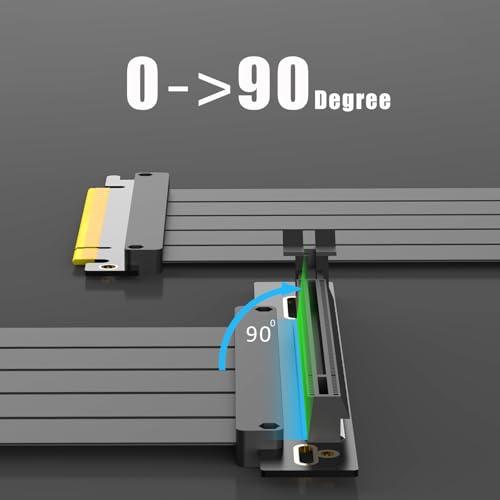 【互換品】 GLOTRENDS 300mm PCIe 4.0 X16ライザケーブル 垂直90度 GPU マウント用 PCI-E Gen4対応 32GB |  | 05