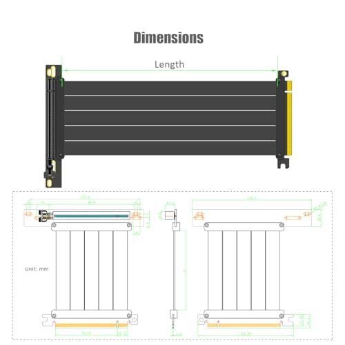 【互換品】 GLOTRENDS 300mm PCIe 4.0 X16ライザケーブル 垂直90度 GPU マウント用 PCI-E Gen4対応 32GB |  | 08
