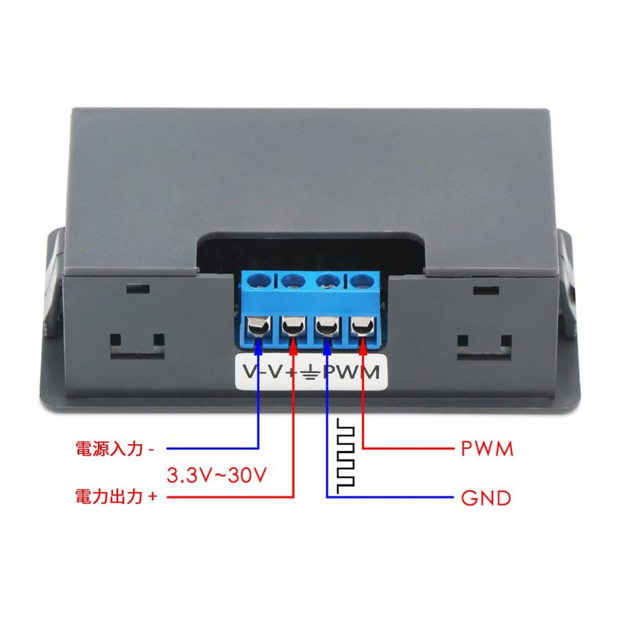 DROK 二代目 周波数発生器 DC 3.3V-30V 5-30mA 1Hz-150kHz 調整可能な出力 PWMパルス デューティサイクル 方 |  | 04