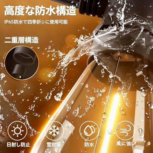 LEDストリングライト 防雨型 10m 20個+予備２個電球 S14 電球色 2700K 24V低電圧安全設計 PC素材 破損しにくい 屋内/屋 |  | 03